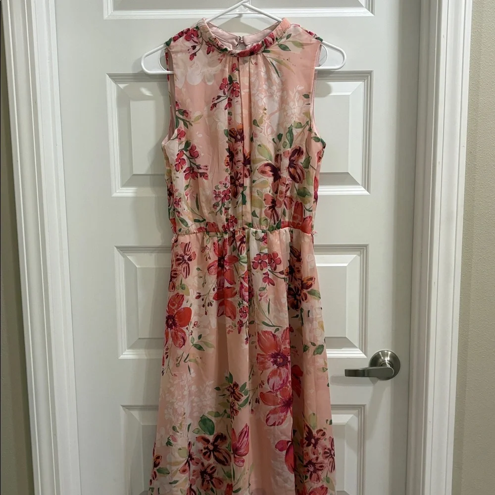 ✨Velvet Fleur Floral Chiffon Dress✨ - Picture 2 of 7